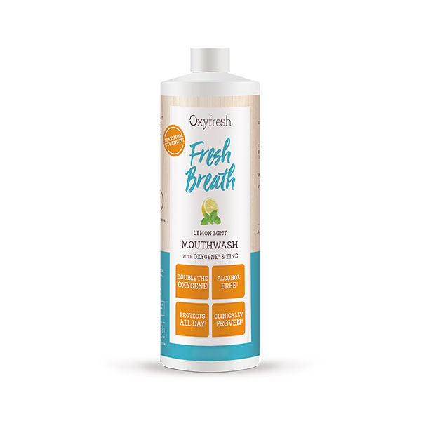 Oxyfresh Fresh Breath Mouthwash - Lemon Mint - 3oz